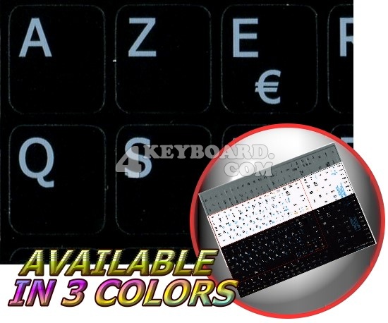 French(Belgian) Notebook keyboard stickers French(Belgian) Notebook keyboard stickers