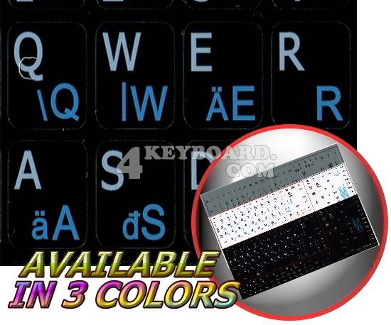 Hungarian-English Notebook keyboard stickers