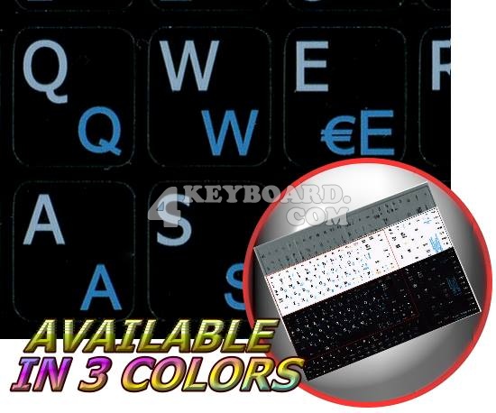 Italian-English Notebook keyboard stickers Italian-English Notebook keyboard stickers