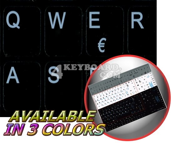 Portuguese Notebook keyboard stickers