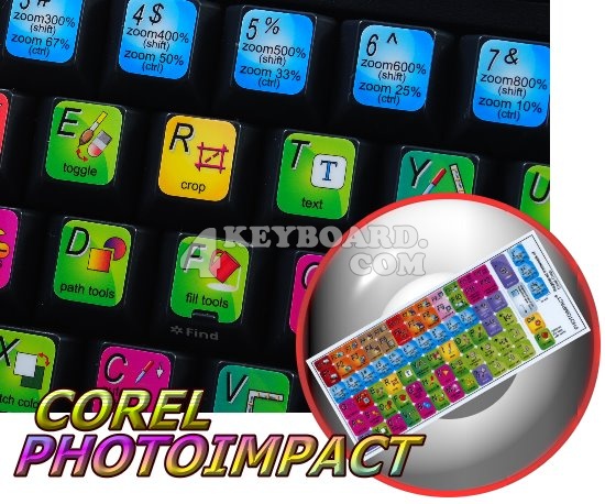 PHOTOIMPACT keyboard sticker