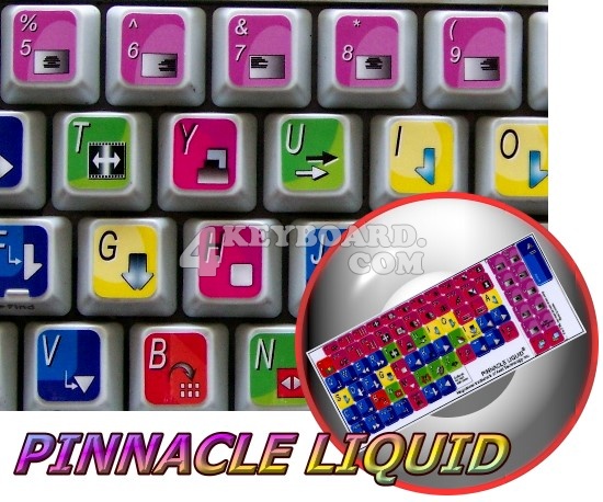 Pinnacle Liquid Edition keyboard stickers Pinnacle Liquid Edition keyboard stickers
