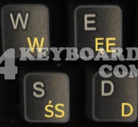 Polish transparent keyboard sticker Polish transparent keyboard sticker