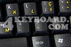 Portuguese Brazilian - English keyboard sticker