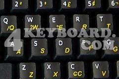 Portuguese Brazilian - English keyboard sticker