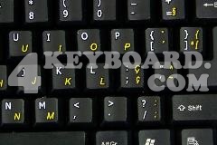 Portuguese Brazilian - English keyboard sticker