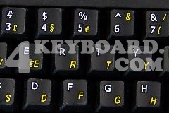 Portuguesse-English keyboard sticker