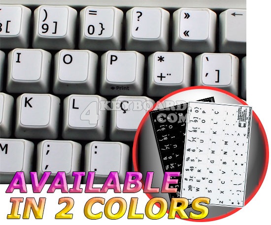 Portuguese (traditional) non-transparent keyboard stickers