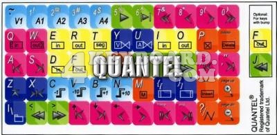 Click to enlarge Quantel keyboard stickers