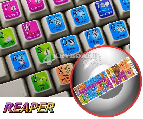 REAPER keyboard sticker