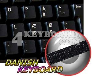 Replacement Danish keyboard sticker