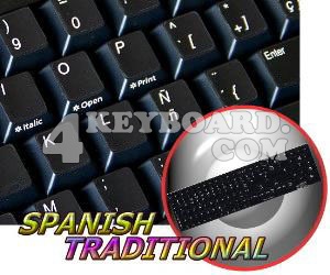 Replacement Spanish keyboard sticker
