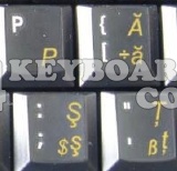 Romanian transparent keyboard stickers