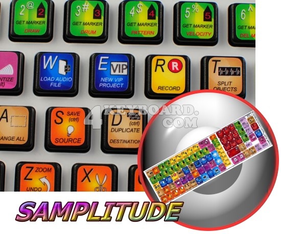 Samplitude keyboard sticker