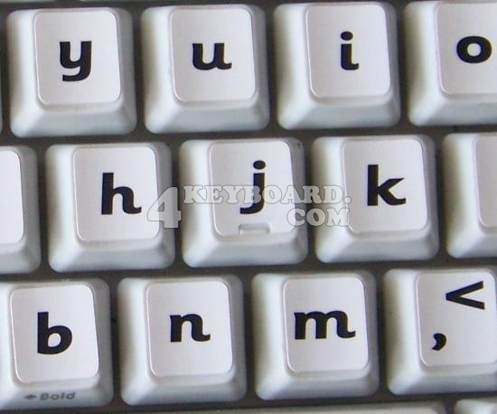English US (Sassoon) non-transparent keyboard sticker