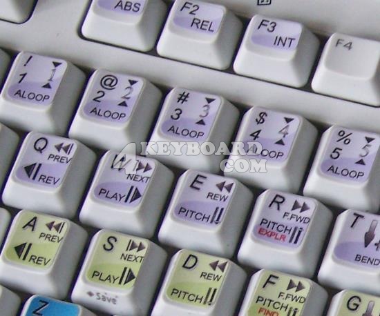 Hello Kitty Keyboard Stickers. Serato Scratch Live keyboard