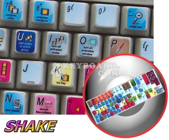 Shake keyboard sticker