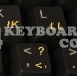 Slovak transparent keyboard sticker