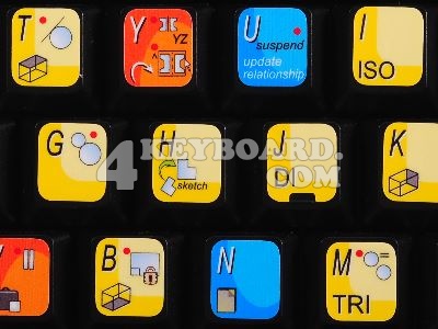 Solid Edge keyboard stickers