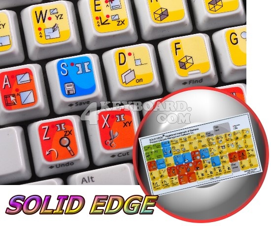 Solid Edge keyboard stickers