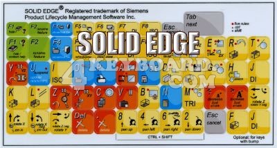 Click to enlarge Solid Edge keyboard stickers