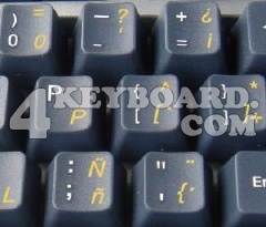 Spanish (traditional) transparent keyboard sticker