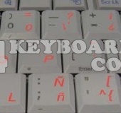 Spanish (Latin American) transparent keyboard stickers