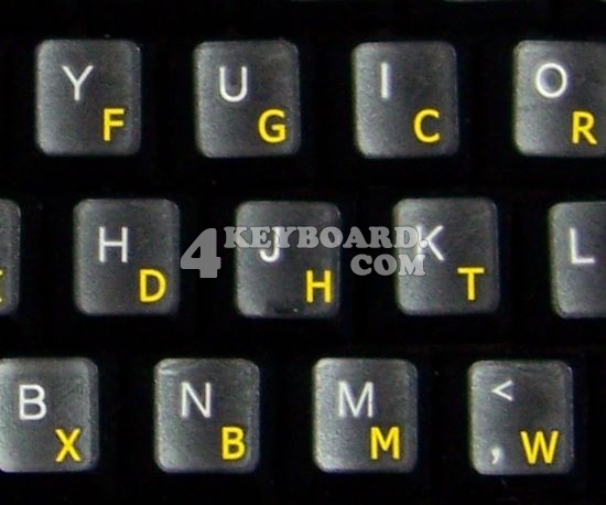 Svorak keyboard stickers