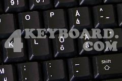 Swedish / Finnish keyboard sticker