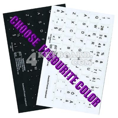 Click to enlarge Swedish / Finnish keyboard sticker