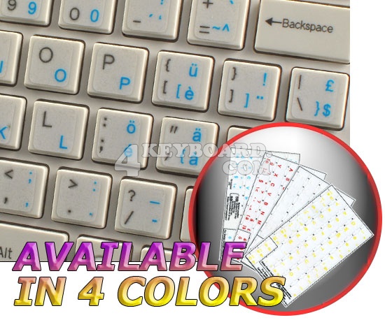 Swiss transparent keyboard sticker