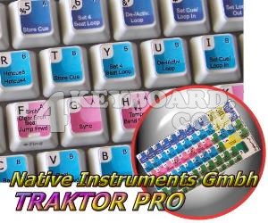 Native Instruments TRAKTOR PRO keyboard stickers