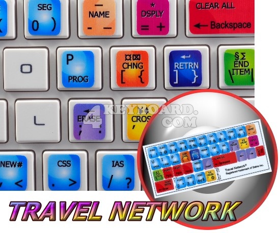 Travel Network keyboard sticker