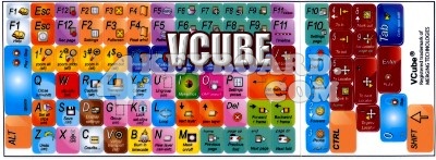 Click to enlarge Vcube keyboard stickers