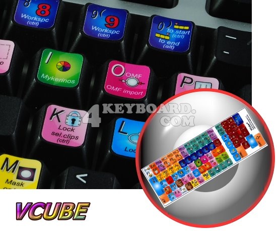 Vcube keyboard stickers