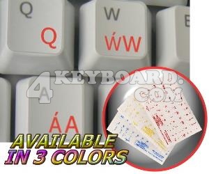 Welsh transparent keyboard stickers