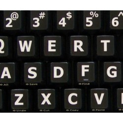 English US Large Lettering Upper case keyboard stickers
