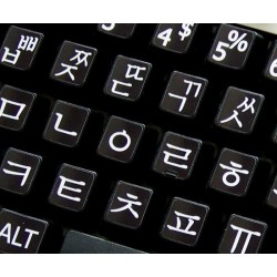 Korean Large Lettering keyboard stickers