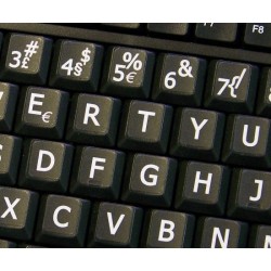 Portuguese Large Lettering keyboard stickers