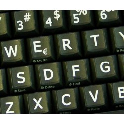 Spanish Latin American Large Lettering keyboard stickers