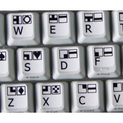 Commodore 64 non transparent keyboard stickers