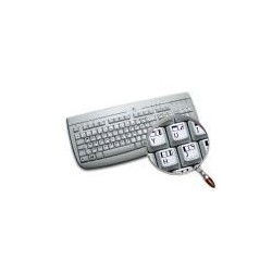 Commodore 64 non transparent keyboard stickers