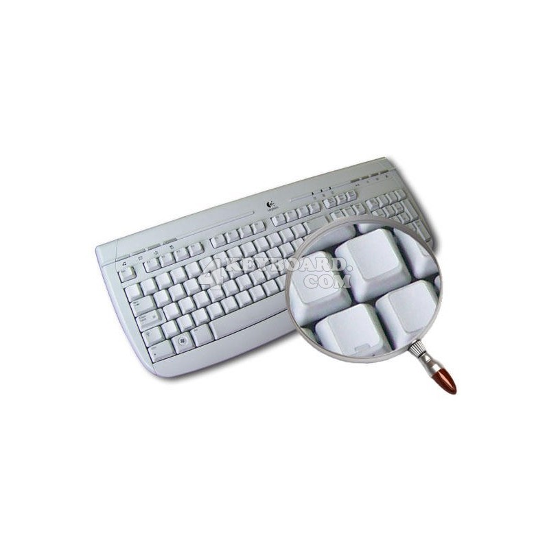 Blank non transparent keyboard stickers