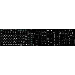 Atari non transparent keyboard stickers