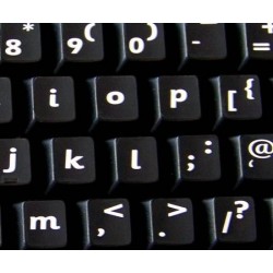 English UK (Sassoon) non transparent keyboard stickers