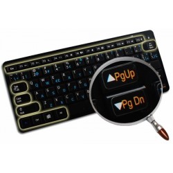 Function keys for laptop non-transparent keyboard sticker