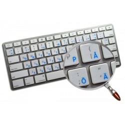 Apple Swedish Finnish transparent keyboard sticker
