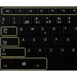 Function keys for desktop non-transparent keyboard sticker