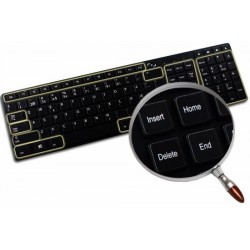 Function keys for desktop non-transparent keyboard sticker