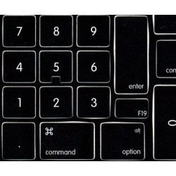 Extension set for Apple Keyboard with Numeric Keypad non-transparent keyboard sticker